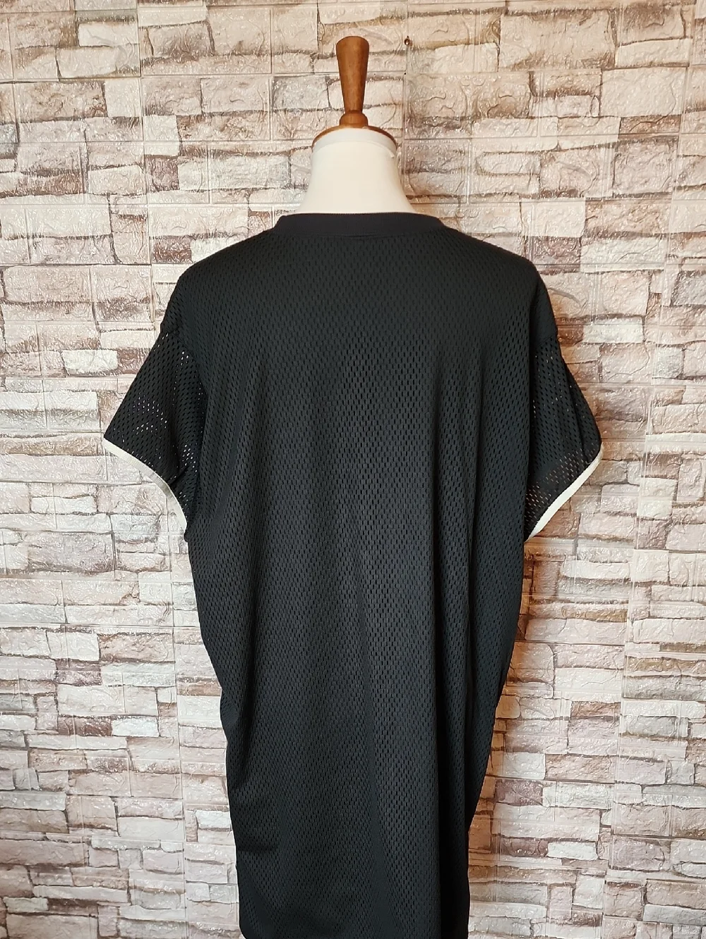 Nike Black Mesh  Tee Dress with White Logo